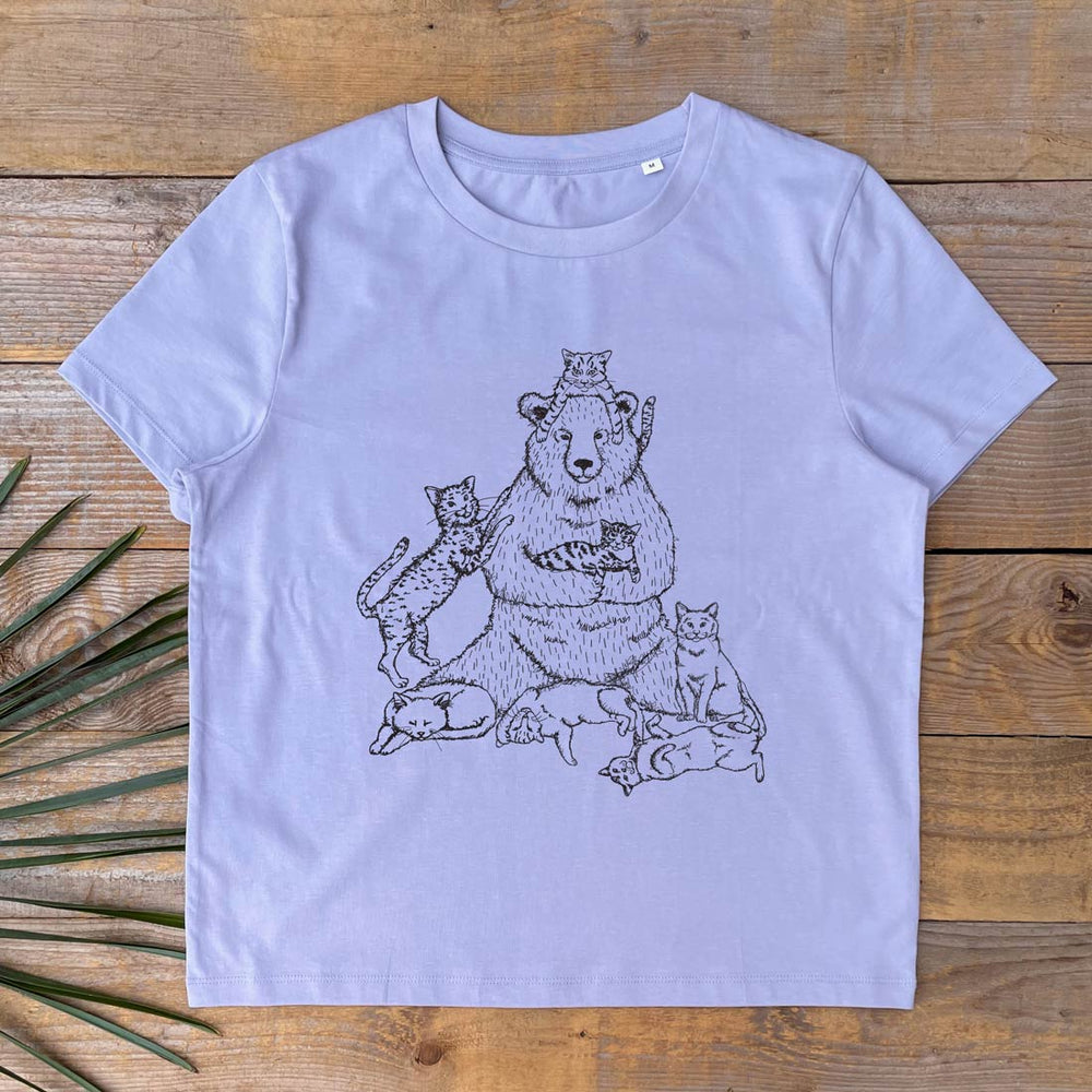 CATS AND BEAR WOMENS TEE