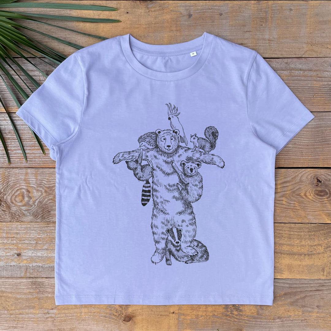 BEAR WITH ANIMAL FRIENDS TEE