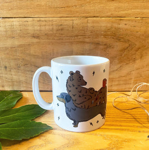 Dachshund and Bear Mug