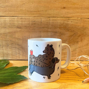 Dachshund and Bear Mug