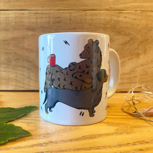 Dachshund and Bear Mug