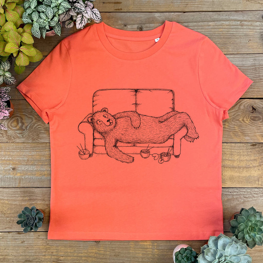 BEAR LAYING ON SOFA TEE