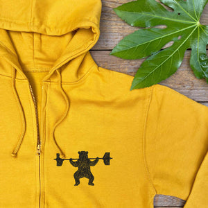 lifting bear hoodie