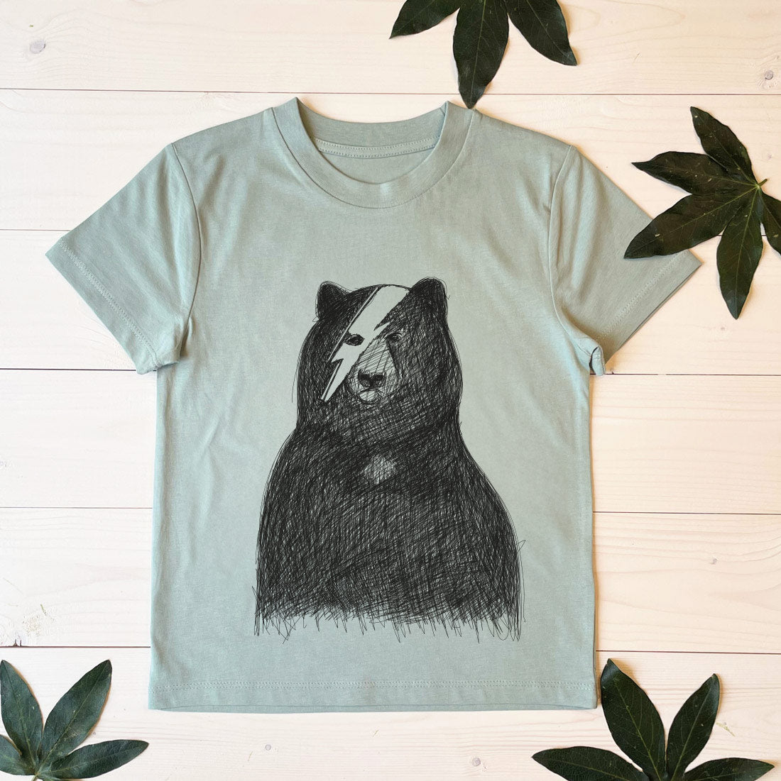 bowioe bear tshirt kids