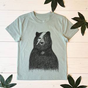 bowioe bear tshirt kids