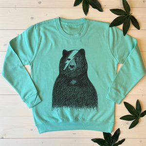 bowie bear kids jumper