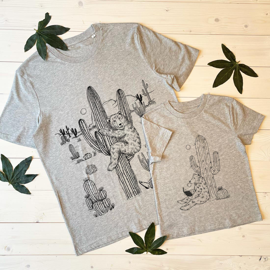 WILD WEST T-SHIRT SET GREY