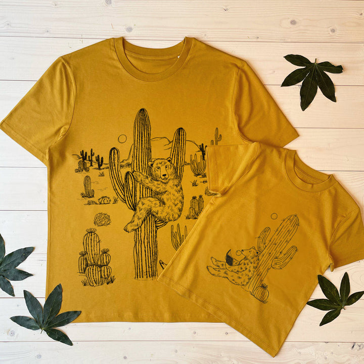 WILD WEST T-SHIRT SET MUSTARD