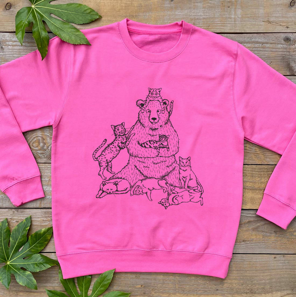 Crazy Cat Bear Jumper Grizzly Bear Sweater Cool Bear Gift Don t Feed the Bears