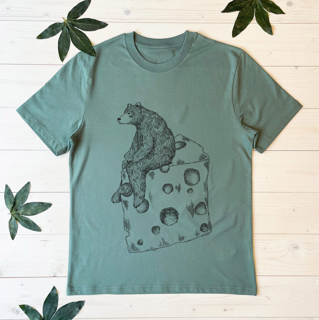 bear and cheese tshirt