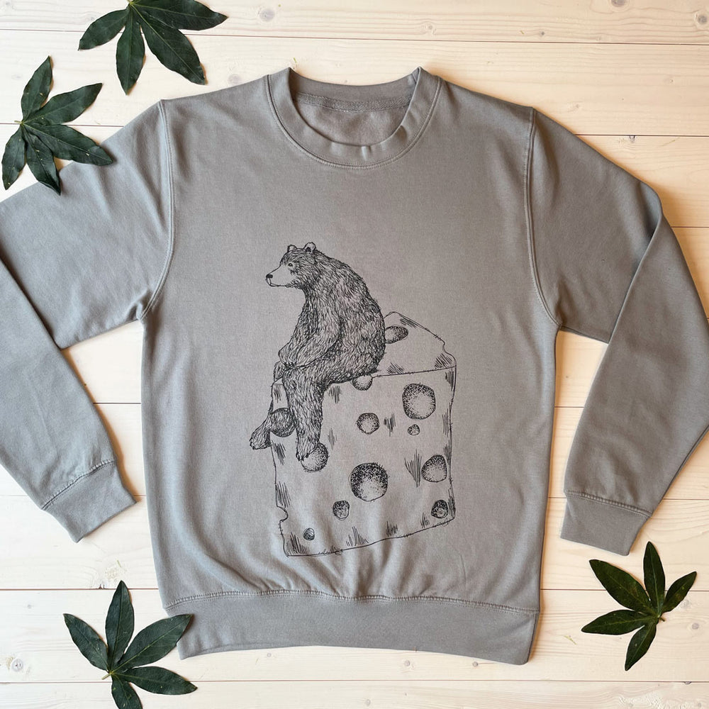 bear grey mens jumper