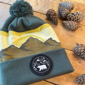 green mountain bobble hat