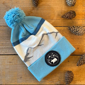 blue mountain bobble hat