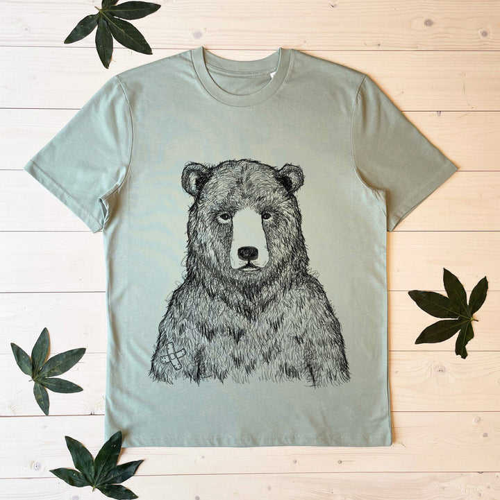 grizzly bear mint tee