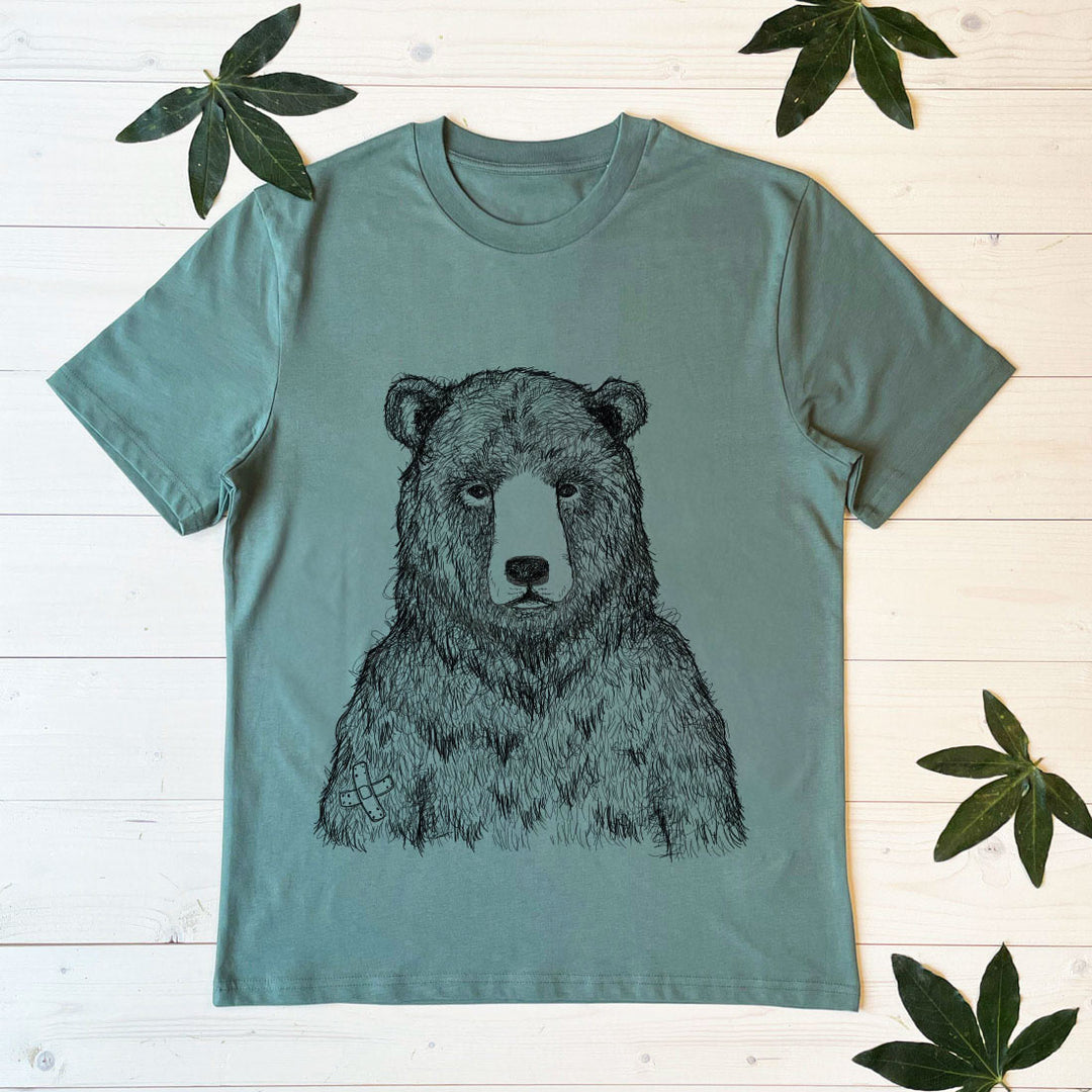 Grizzly Bear Green T-Shirt