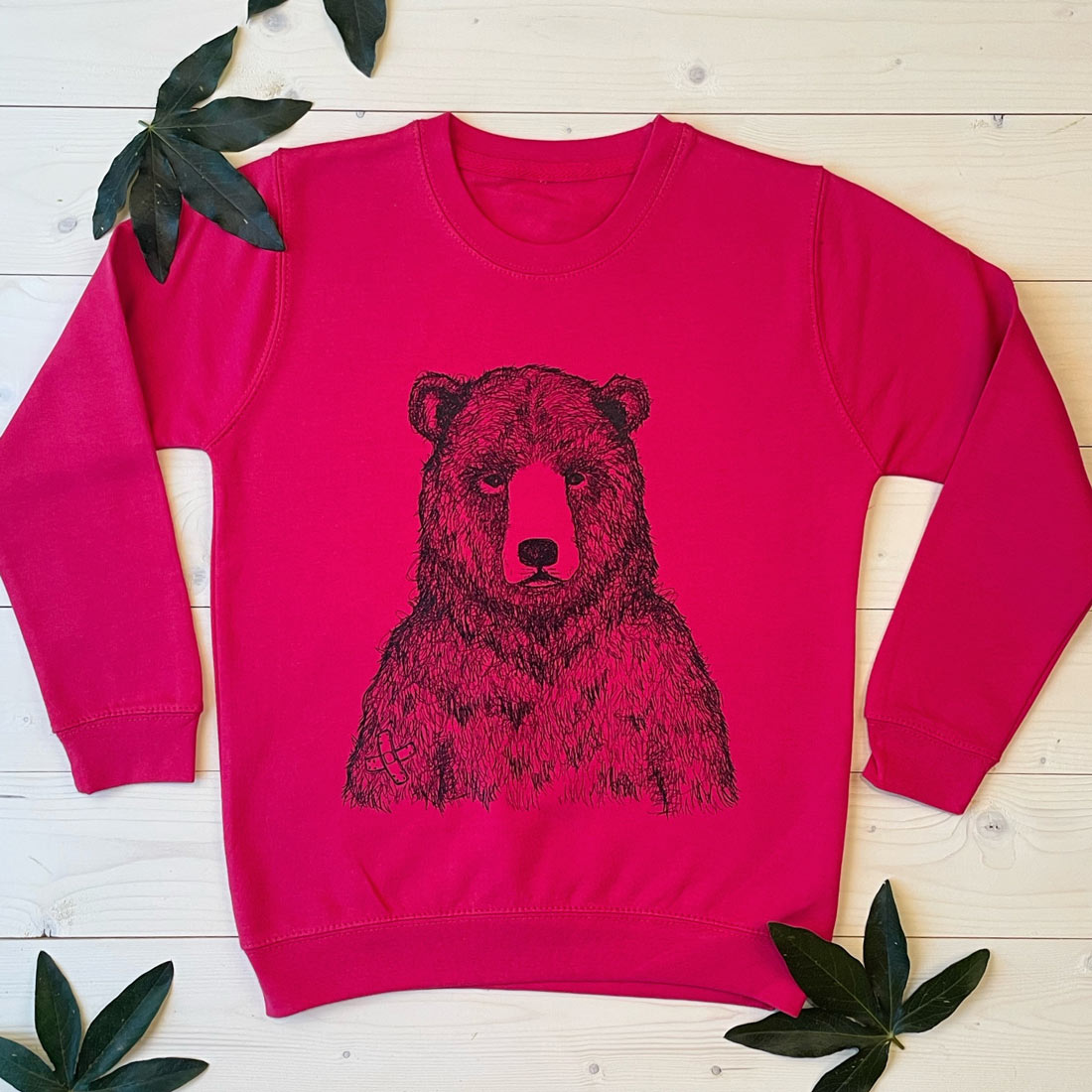 pink bear jumper childs