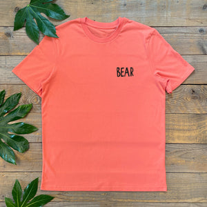 mens tee with bear text