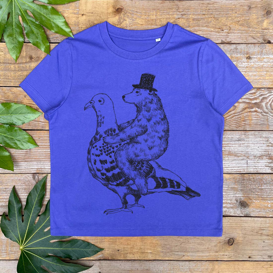 pigeon women's t-shirt Purple