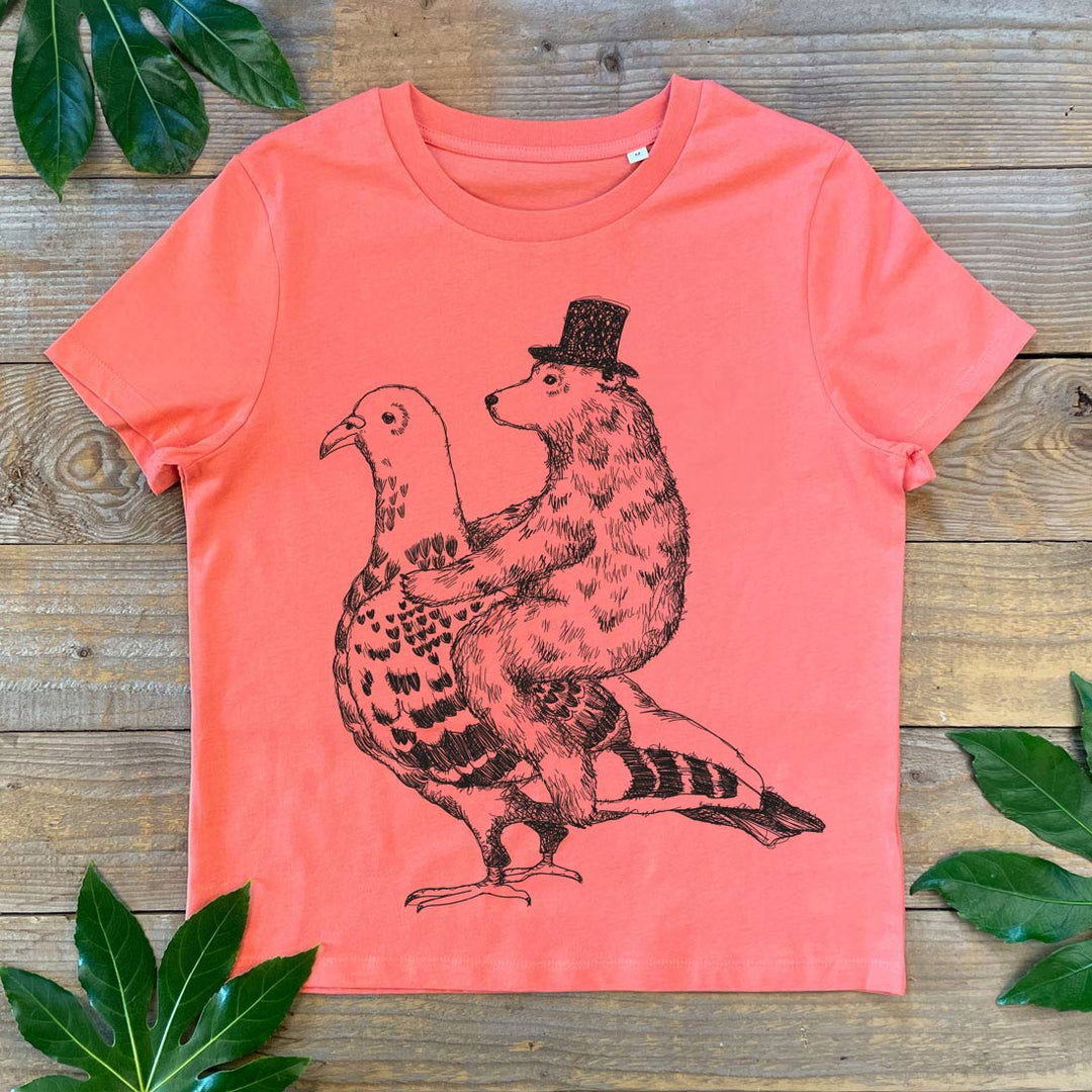 pigeon women's t-shirt Orange