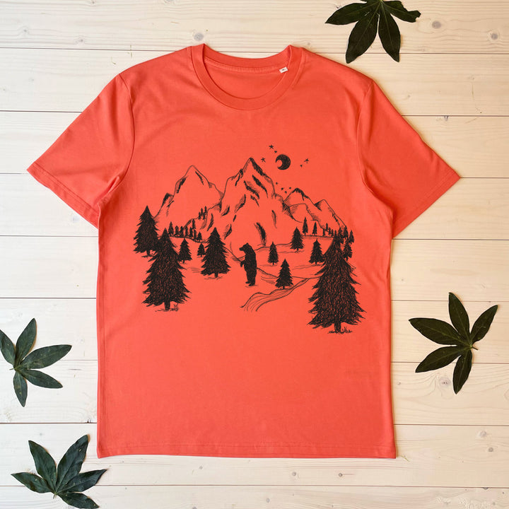 mountain and bear tshirt