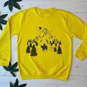 yellow bear kids jumper