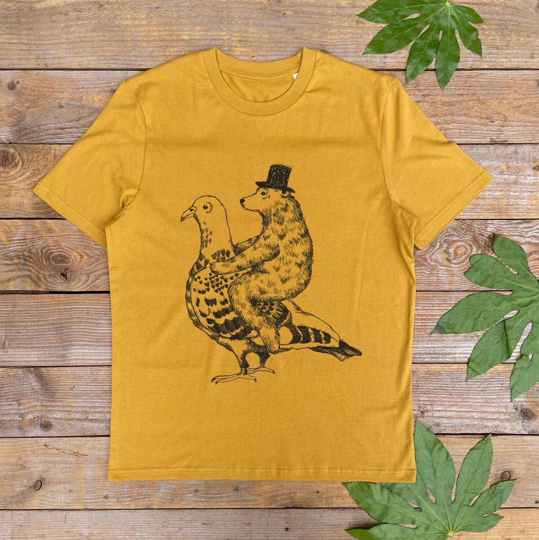 Pigeon t-shirt Mustard