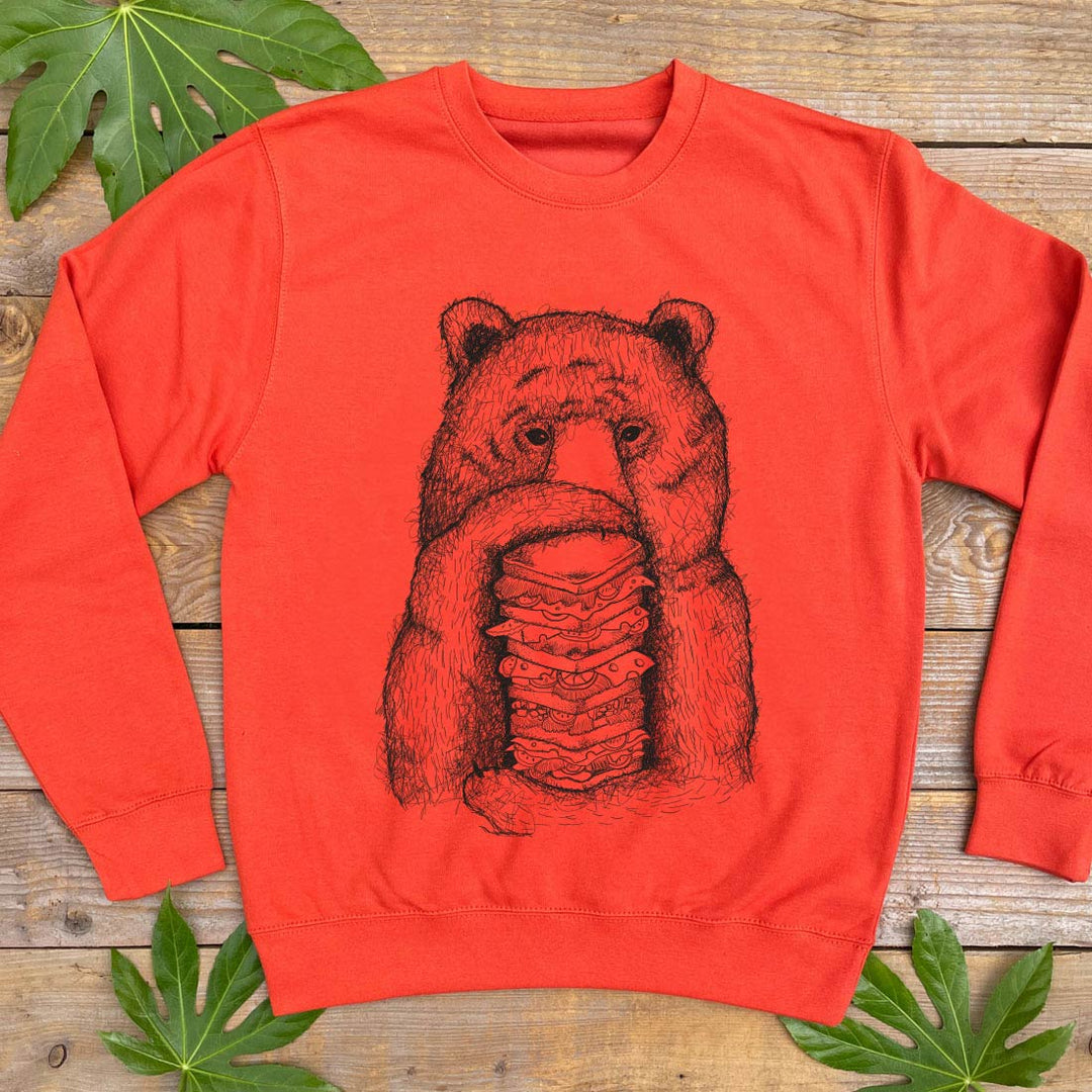 bear with sandwich jumper