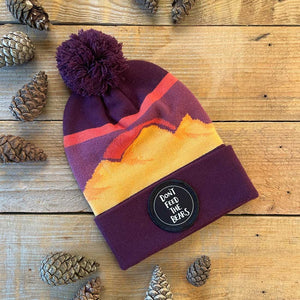 'Don't Feed The Bears' Bobble Hat - Pine Mountain