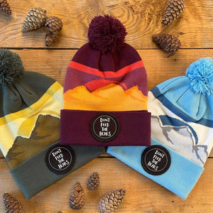 'Don't Feed The Bears' Bobble Hat - Pine Mountain