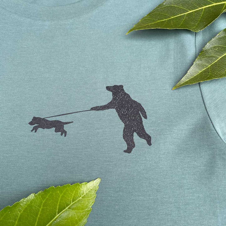 bear walking a pulling dog jumper