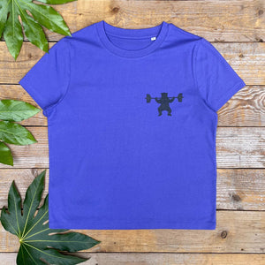 womens tee with bear weight lifter